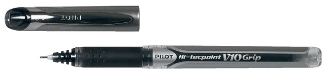 Pilote - Rollerpen Pilot Hi -tecpoint Grip V10 0,6 mm noir | 12 pièces