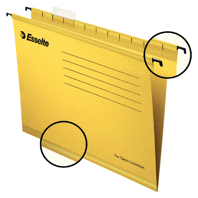 Pendaflex - Hangmap esselte classic verto fo v-bodem geel