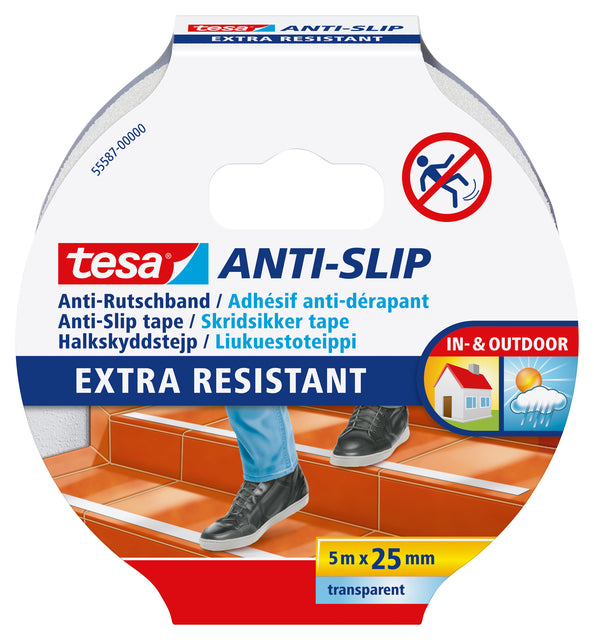 TESA - Anti -slip 55587 25 mmx5m transparent | 6 pièces