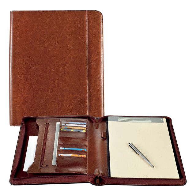 Brepols - Brepols Luxury Writing Folder Brown