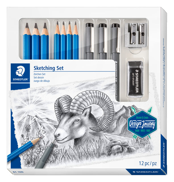 Staedtler - Potlood schetsset 12dlg | 4 stuks