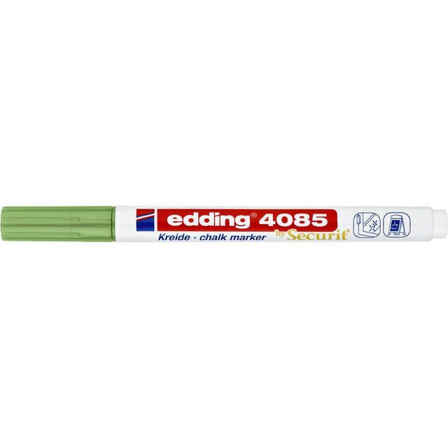 Edding - Chalkstift Edding par 4085 autour de 1 à 2 mm Green Metallic | 10 pièces