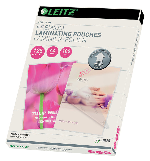 Leitz - iLAM lamineerhoes ft A4, 250 micron (2 x 125 micron), pak van 100 stuks