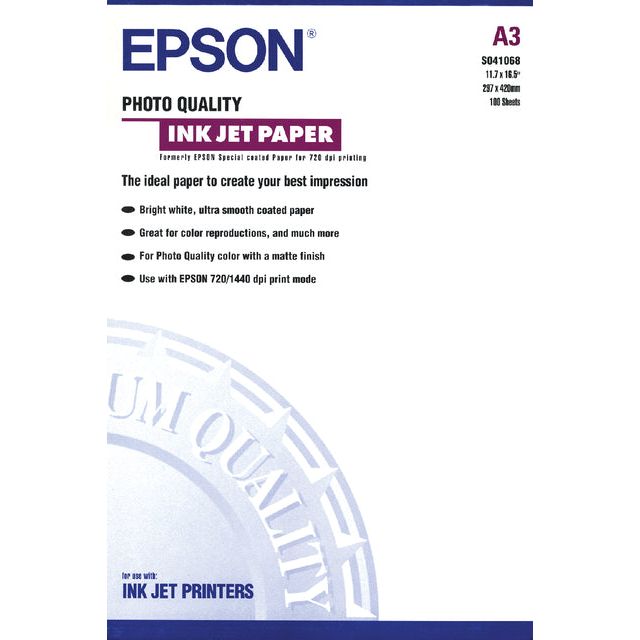 Epson - Inkjetpapier epson s041068 a3 104gr