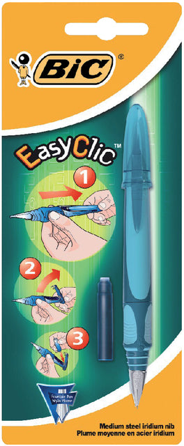 BIC - Fountain Pen Easyclic Assorti Blister