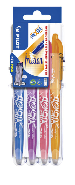 Pilot - Rollerpen Frixion Set2Go BL -FR7 0,35 mm réglé sur 4 pièces ASD amusant