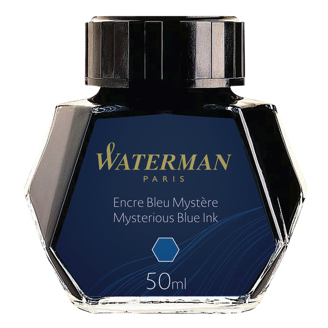 Waterman - Fountain Pen Ink 50 ml, bleu (mystérieux)