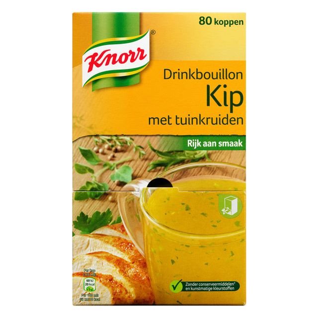 Knorr - Drinkbouillon knorr kip tuinkruiden | 6 stuks