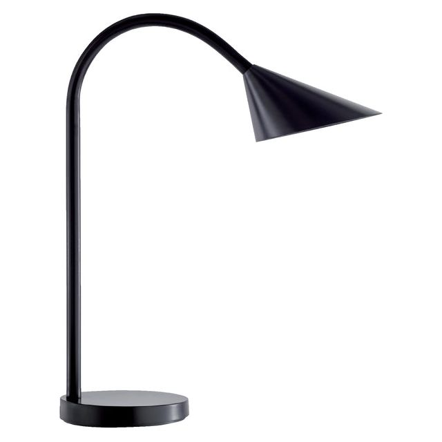 UNILUX - BureAlamp Sol, LED, Schwarz