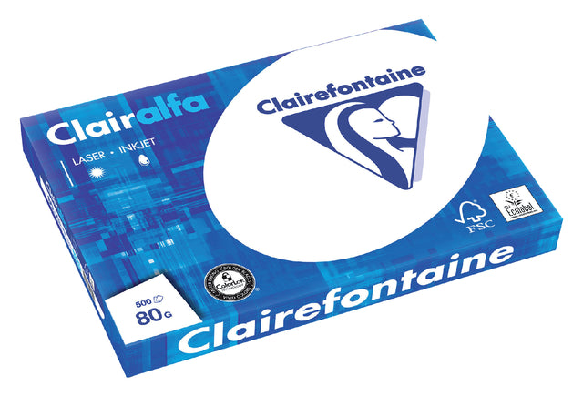 Clairefontaine - Kopieerpapier clairefontaine clairalfa a3 80gr wt | 5 stuks