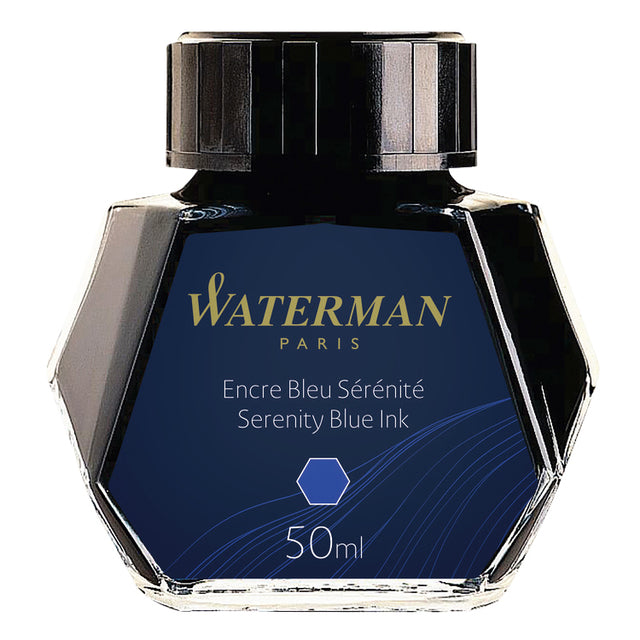 Waterman - Fountain Pen Ink 50 ml de bleu (sérénité)