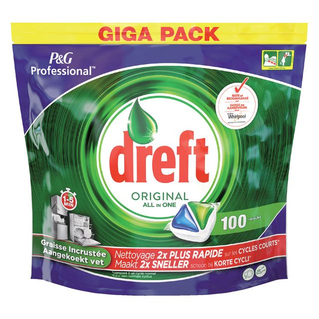 Dreft - Vaatwastablet  original regular 100st