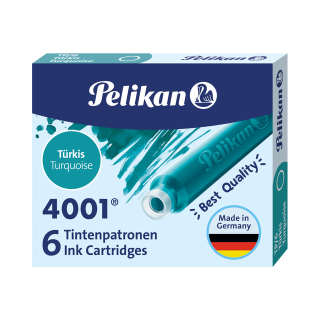 Pelikan - Tintenmuster 4001 Türkis | 10 Stücke