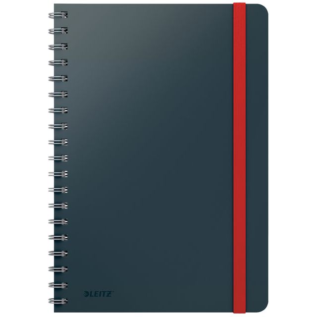 Leitz - Notebook confortable B5 ligne gris spirale | 1 pièce | 510 pièces