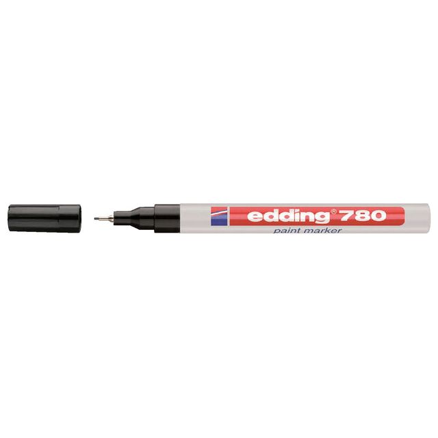 Edding - Filz -Tip Edding 780 Lakmarker rund schwarz 0,8 mm | 10 Stücke