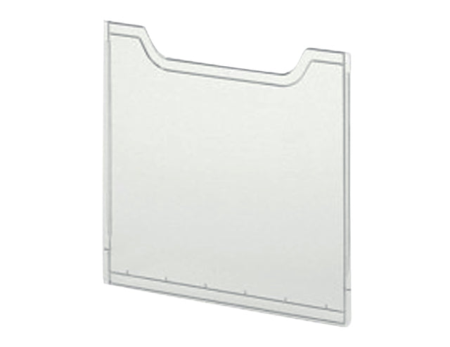 Exacompta - support de brochure de plaque de couverture A4 Verre transparent debout