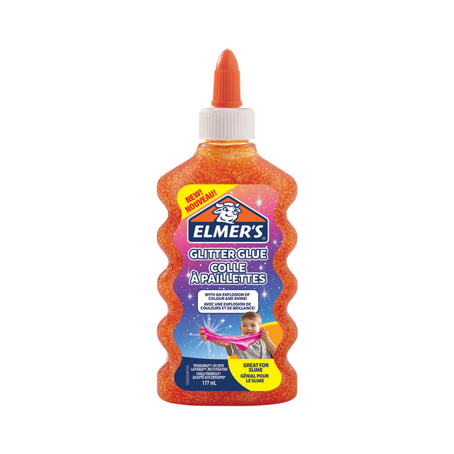 Elmer's - Kinderslijm Glitter 177ml Oranje