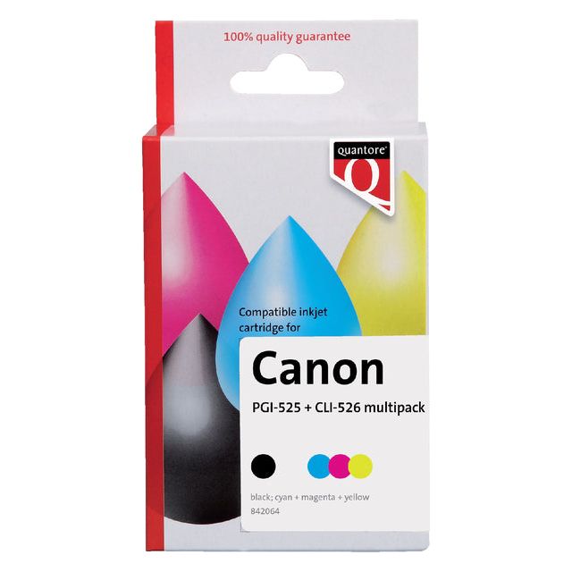 Quantore-Inkcartridge PGI-525 + CLI-526 2 Schwarz + 3 Farbe