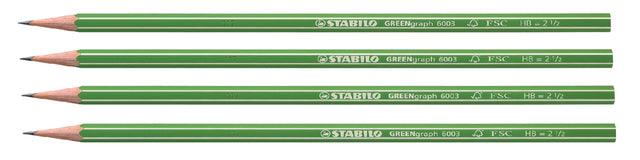 Stabilo - Bleistift Greengraph 6003 HB | 12 Stücke