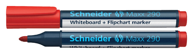 Schneider -Filz -tip Maxx 290 Whiteboard Round Red 2-3mm | 10 Stücke