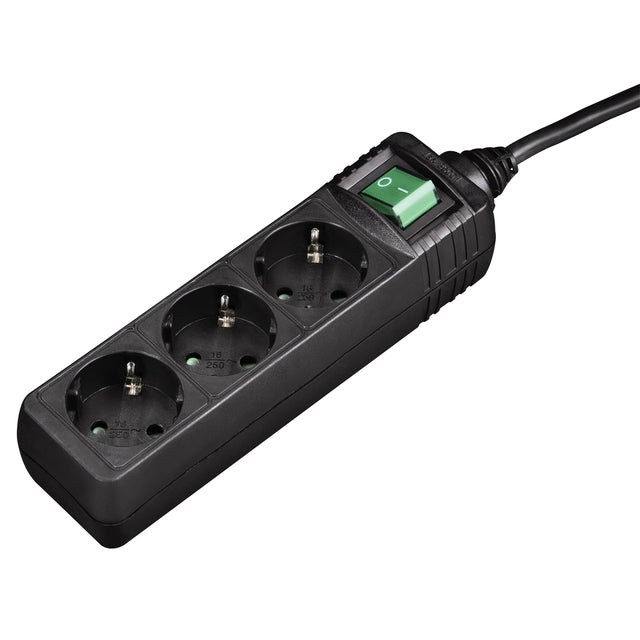 HAMA - HAMA SOCKET 3 fois 1,4 m noir | 1 pièce