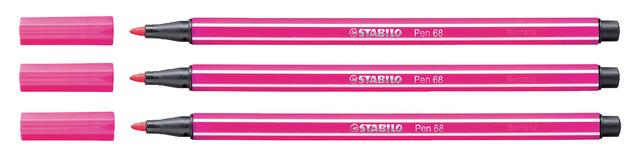 Stabilo - stylo 68 Felt -Tip Pen, rose foncé