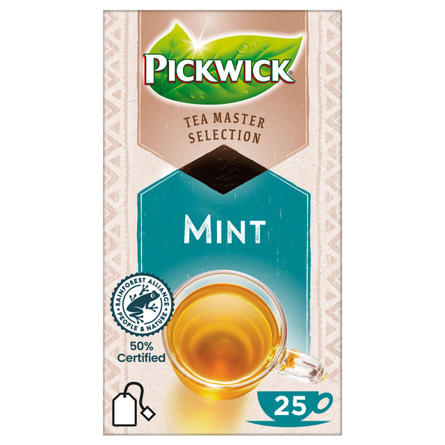 Pickwick - Tea Master -Auswahl, Munt, Pak mit 25 Teilen