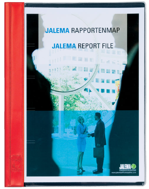 Jalema - Rapportenmap jalemastrip en dekplaatje rood | 50 stuks