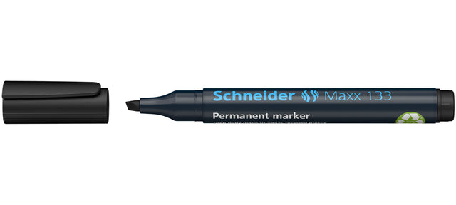 Schneider - Viltstift maxx 133 beitel 1-4mm zwart | 10 stuks