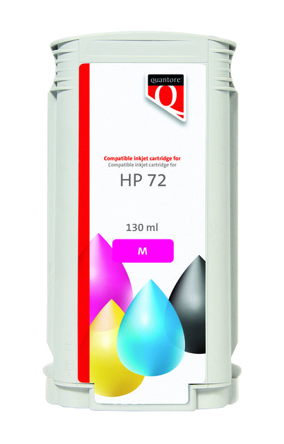 Quantore - Inkcartridge Alternative für 72 C9372A Rot | 12 Stücke