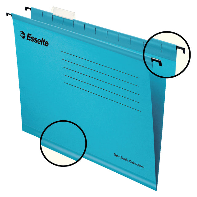 Pendaflex - Hangmap esselte classic folio v-bodem 382x240mm bl