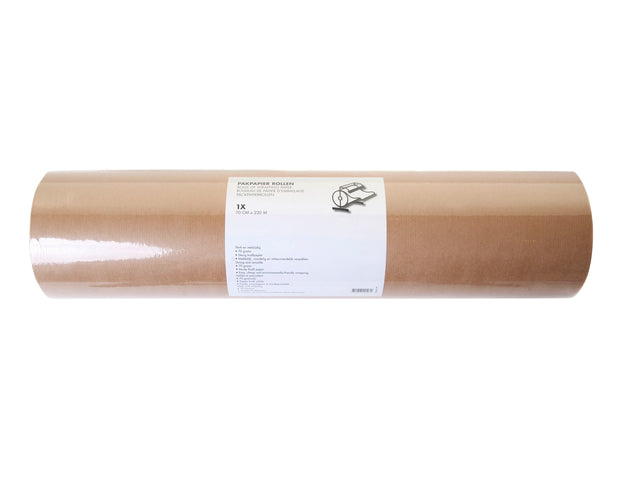 Izzy - Papier d'emballage 70 gramme 70cmx220m Kraft Brown