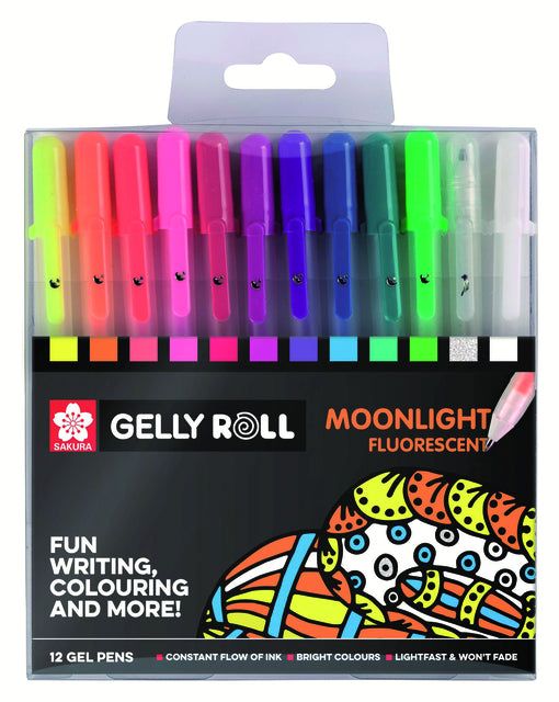 Sakura - Gelly Roll Moonlight Blister à 12 pièces Assorti | 6 pièces