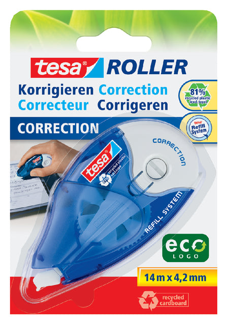 TESA - Correction Moller Ecologo 4.2mmx14m Eco rechargeable sur la blister