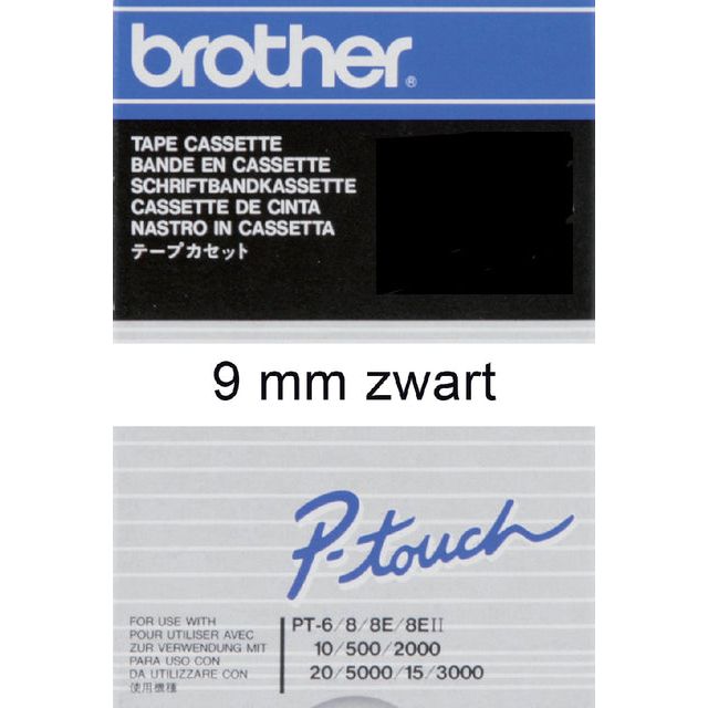 Bruder-Labele P-Touch TC-291 9mm schwarz und weiß