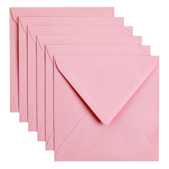 Papicolor - Enveloppe 140x140 mm rose bébé