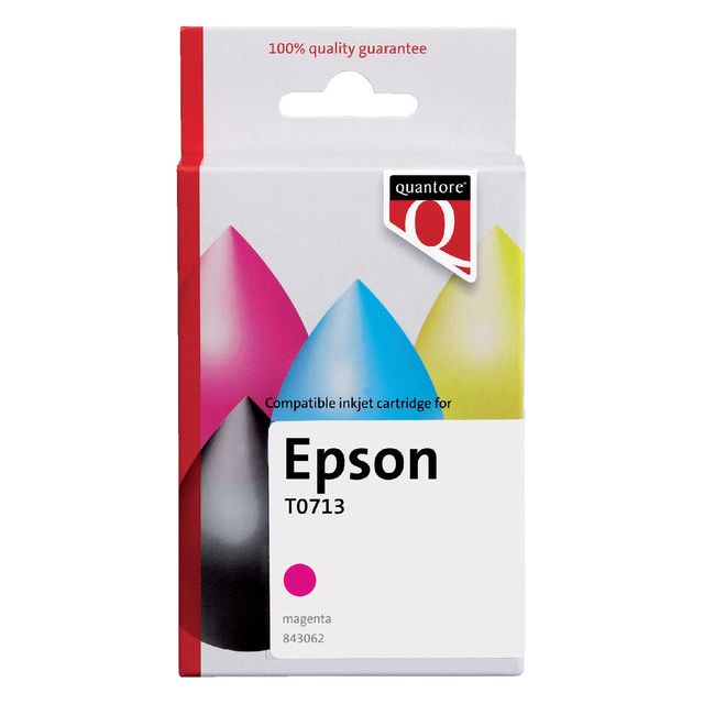 Quantore - Cartouche d'encre EPSON T071340 Rouge | 1 pièce | 20 morceaux