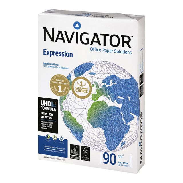 Navigator - Sion Présentation Papier FT A4, 90 g, 500 FEUILLE SUIT