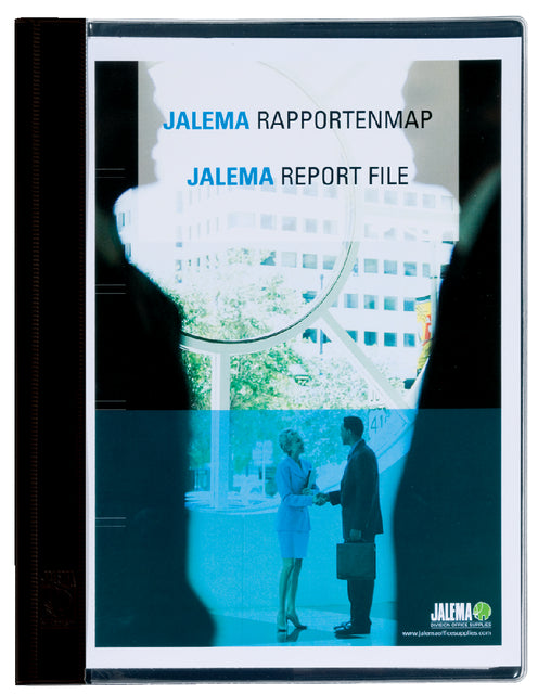 Jalema - Rapportenmap djois snelhechter en dekplaatje a4 zw | 10 stuks