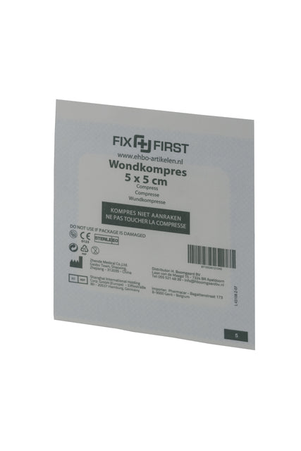 FixFirst - Gaascompres fixfirst steriel 5x5cm