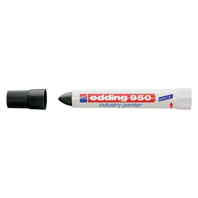 Edding - Felt -Tip Edding 950 pastamarker rond noir 10 mm | 10 pièces