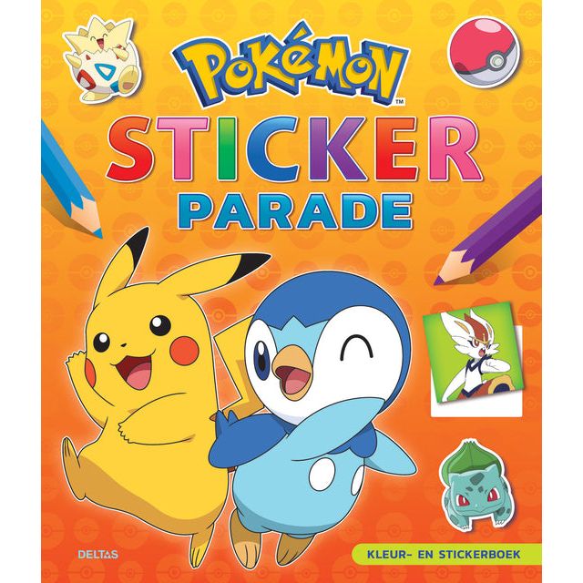 Deltas - Kleur-en stickerboek  pokémon sticker parade