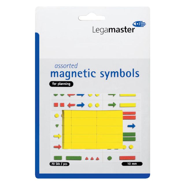 Magnet Legamaster Symboles 10 mm jaune assorti