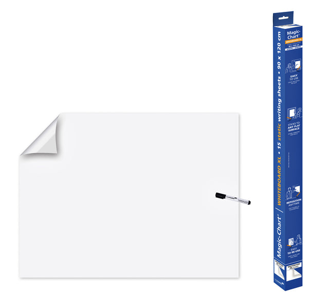 Legamaster - Magic -Chart Whiteboard XL 90x120cm blanc | 4 pièces