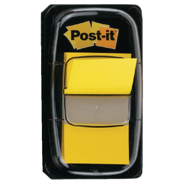 Post -it - Indexstandard, ft 24,4 x 43,2 mm, Halter mit 50 Registerkarten, Gelb