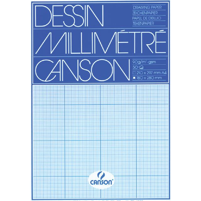 Canson - Millimeter Block A4 Blau