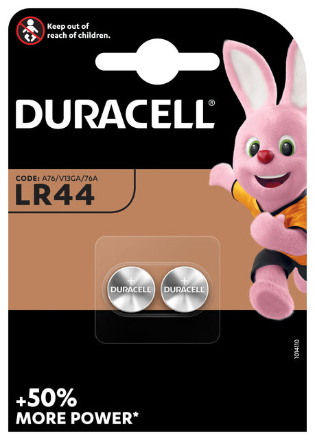 Duracell - Cellule du bouton de batterie 2xlr44 alcalin Ø11,6 mm 2 pièces | 10 pièces