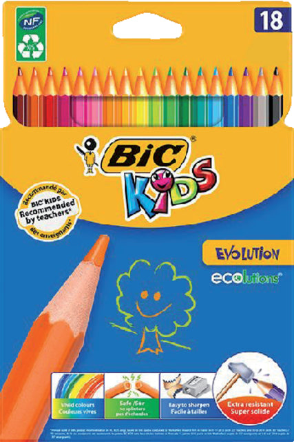 BICKIDS - CURS DE COLORDS KIDS EVOLUTION ECOLUTIONS ASS BLISTER AU 18SE | 24 pièces