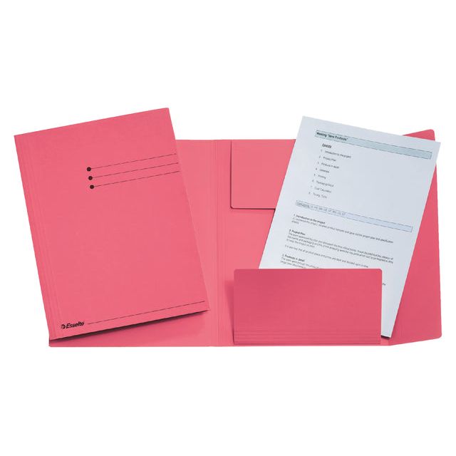 Esselte - Dossiermap roze, ft A4