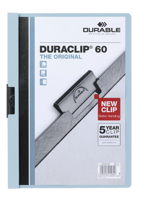 Durable - Klemmap durable 2209 A4 PL / TR 6 mm bleu